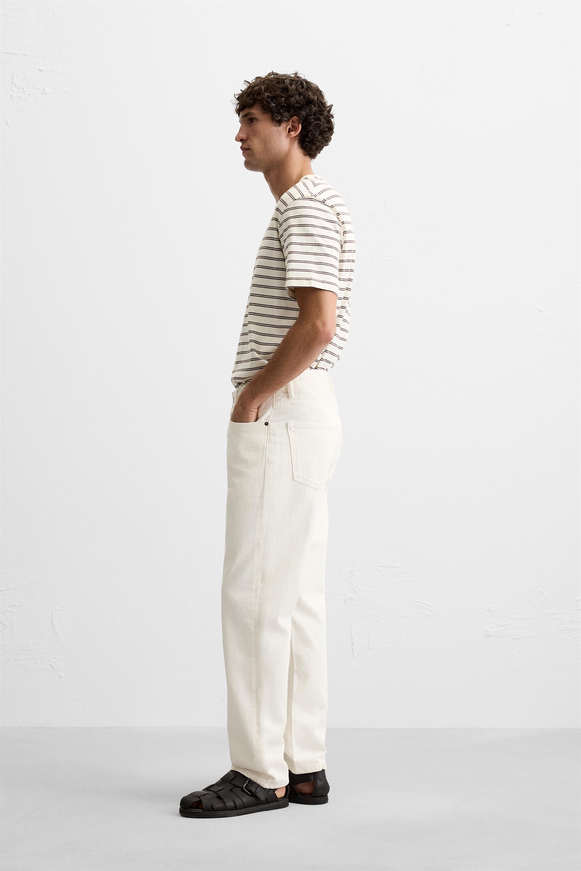 Straight Leg Jeans - White