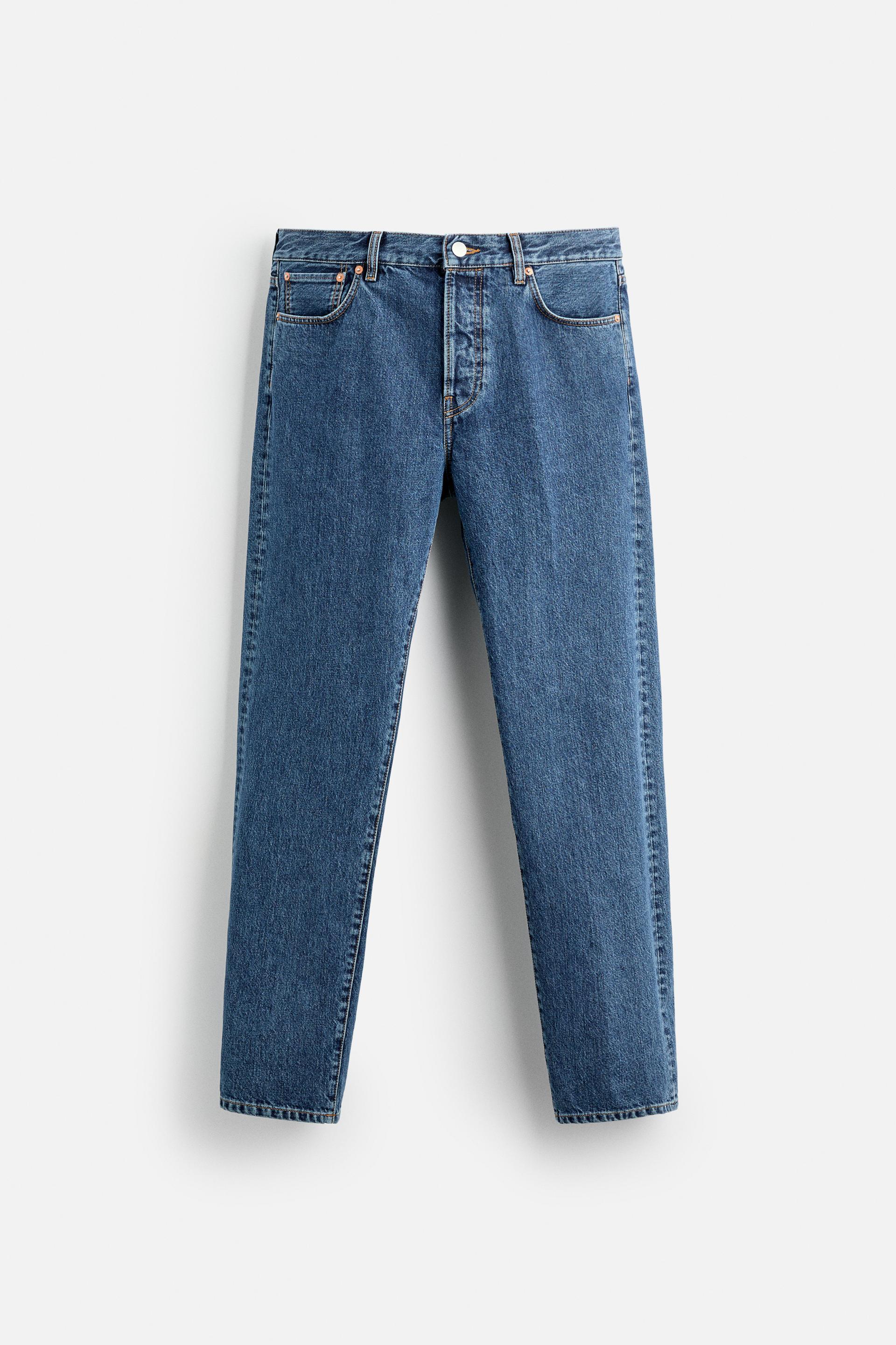 Straight Leg Jeans - Blue